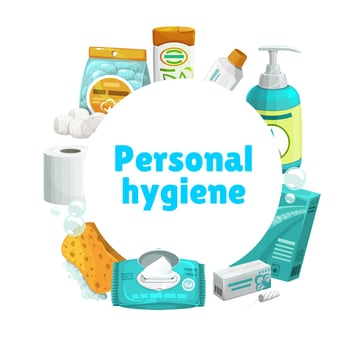 Personal hygiene and care, vector banner