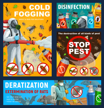 Pest control disinfestation and deratization. vector