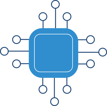 icon of chip illustration symbol microchip circuit board processor png