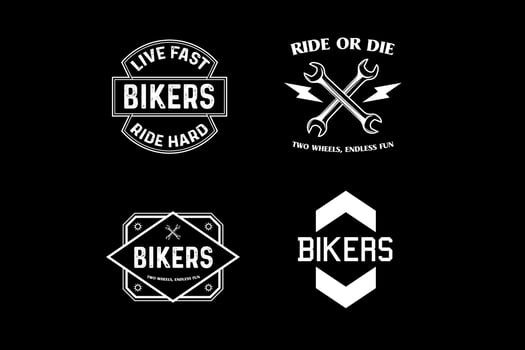 Motorcycle vintage graphic logo vector design