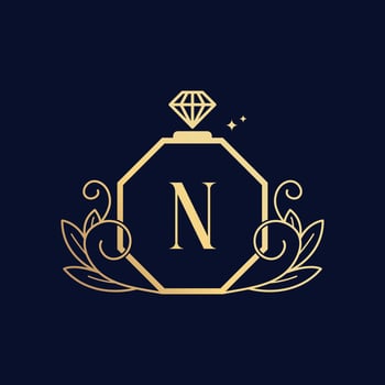 Vector Premium Luxurious Perfume Logo N