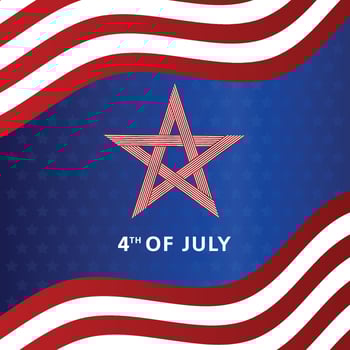 4th of July poster illustration vector