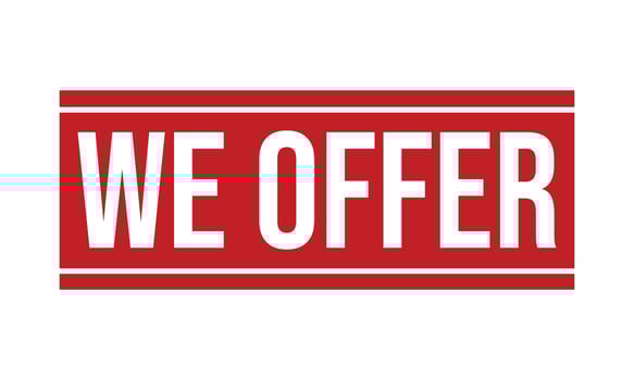 We Offer Rubber Stamp Seal Vector