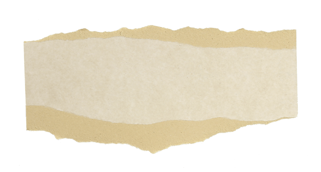 a sheet of paper torn to pieces on transparent background png file