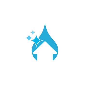 cleaning logo service laundry water business vector