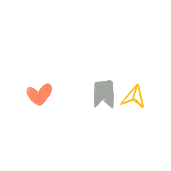 Hand Drawn Like Comment Save Share png