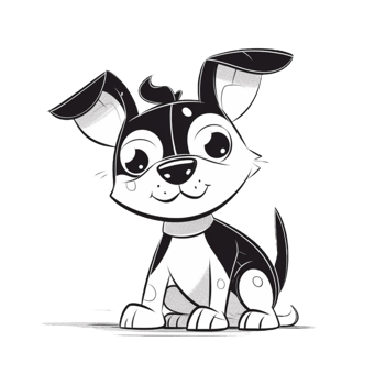 Dog cartoon character, png