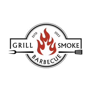 Vector barbecue logo template inspiration