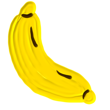 banana fruit painted png