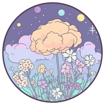 Flower sticker transparent illustration. png