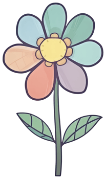 Flower sticker transparent illustration. . png