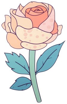 Flower sticker transparent illustration. . png