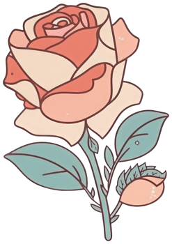 Flower sticker transparent illustration. . png