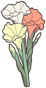 Flower sticker transparent illustration. png