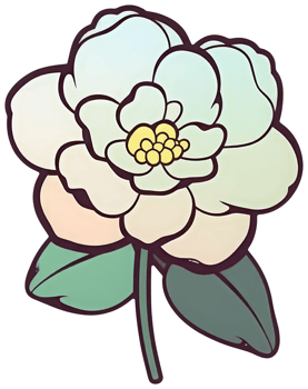 Flower sticker transparent illustration. . png