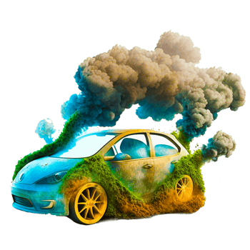 car making dirty smoke png