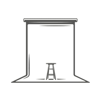 Photo studio element isolated on white background vector