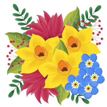 flower bouquet illustration png