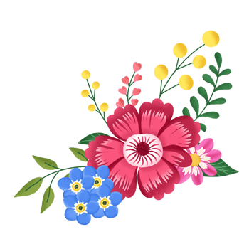 flower bouquet illustration png