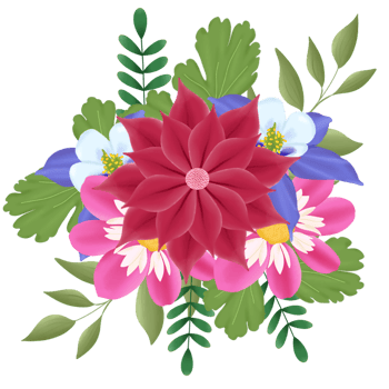 flower bouquet illustration png