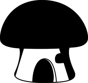 Vector silhouette of home on white background