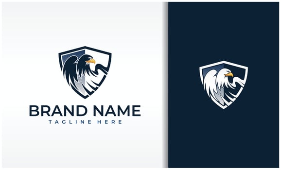 Eagle Shield Logo Templates vector