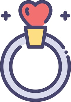 heart love marriage vector