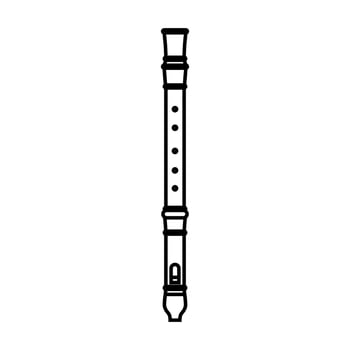 Flute Icon for Logos and More... vector