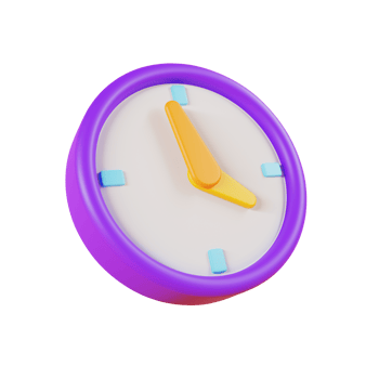 3D clock model png