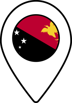 Papua New Guinea flag map pin navigation icon. png