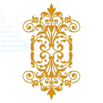 Set of vector floral elements for design