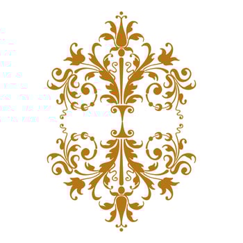 Set of vector floral elements for design