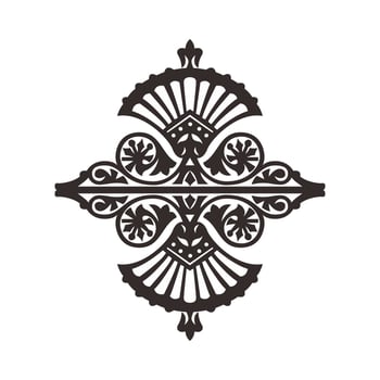 Set of vector floral elements for design
