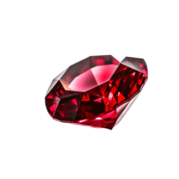 Ruby, white background, transparent background. png