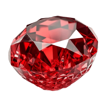Ruby, white background, transparent background. png