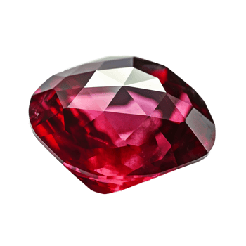 Ruby, white background, transparent background. png