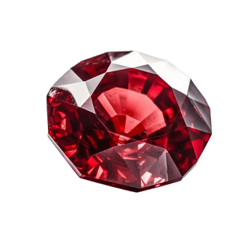 Ruby, white background, transparent background. png
