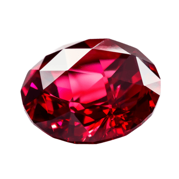 Ruby, white background, transparent background. png