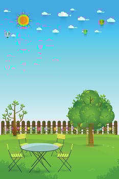 Beautiful Gardening background. Vector illustration.