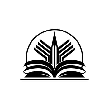 Book logo design is a great way to show your love for literature. With its stylish and simple illustration, it's perfect for any brand vector