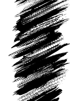 Vehicle tire trails, dirty marks grungy background vector