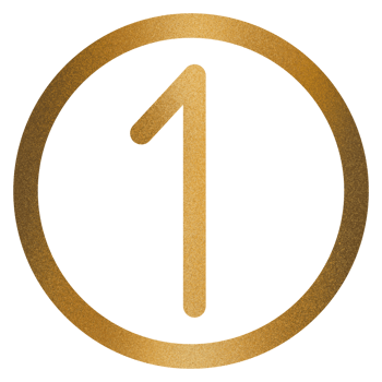 One luxury gold line png