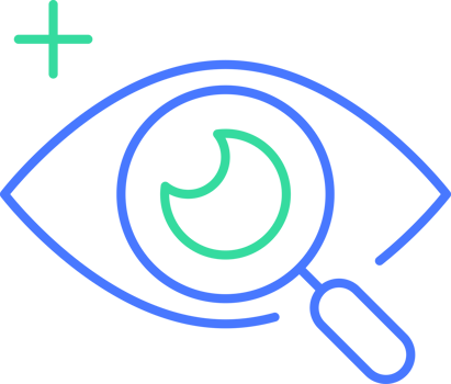 Eye test line icon png