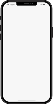 Smartphone display with blank white screen png