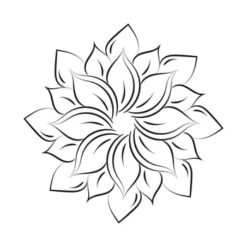 Mandala Art design in circle. Simple mandala design floral mandala art beautiful mandala artwork vector