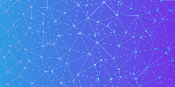 abstract colorful geometric background with triangle shape pattern and molecular vector