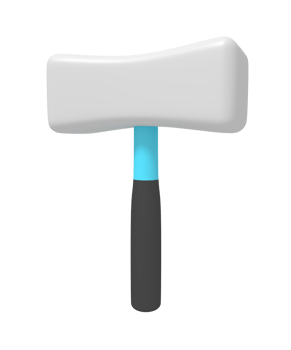 3d icon of big hammer png