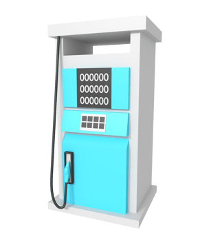 3d icon of digital petrol dispenser png
