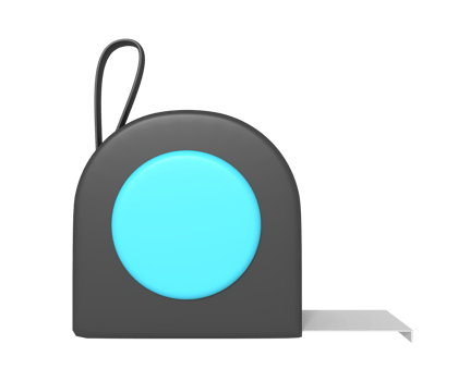 3d icon of meter roll png