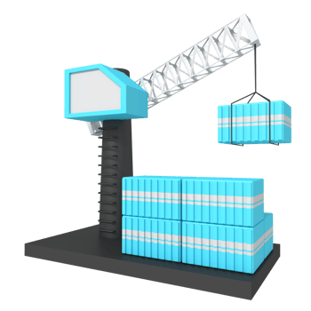 3d icon of crane package png